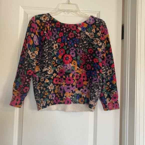 Anthropologie Floral Sweater - Picture 2 of 3